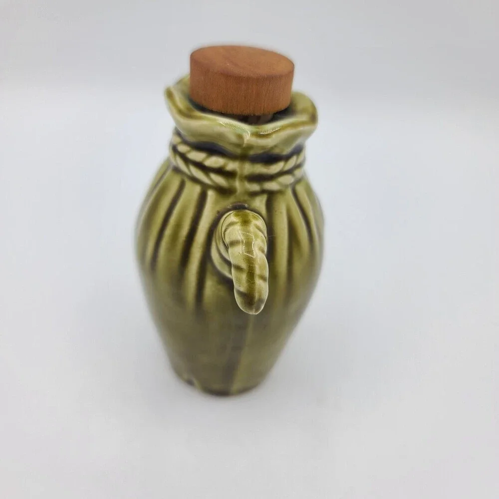 Vintage Ceramic Pack Donkey Salt Pepper Oil Green Japan Replacement Pieces